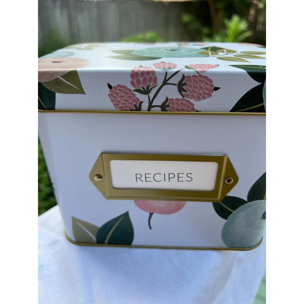 Recipe Box w/Cards by Polite Society, vintage-style - preserving family recipes.